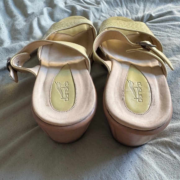 Dansko lime green Mules Comfort Block Heel size 38 7.5/8 - Picture 3 of 6